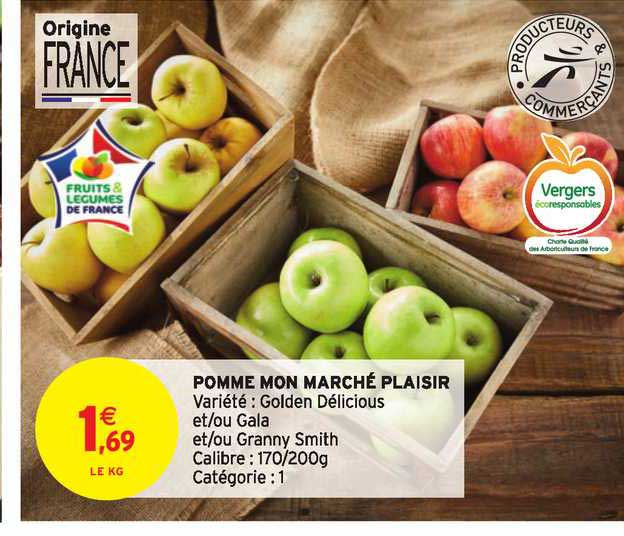 pomme mon marché plaisir