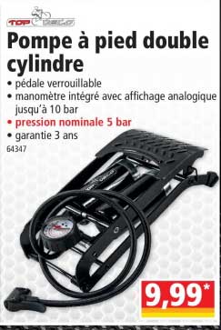 pompe à pied double cylindre