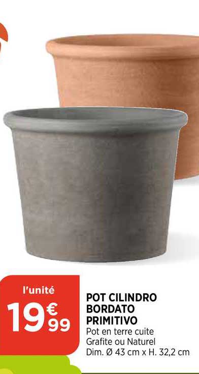 pot cilindro bordato primitivo