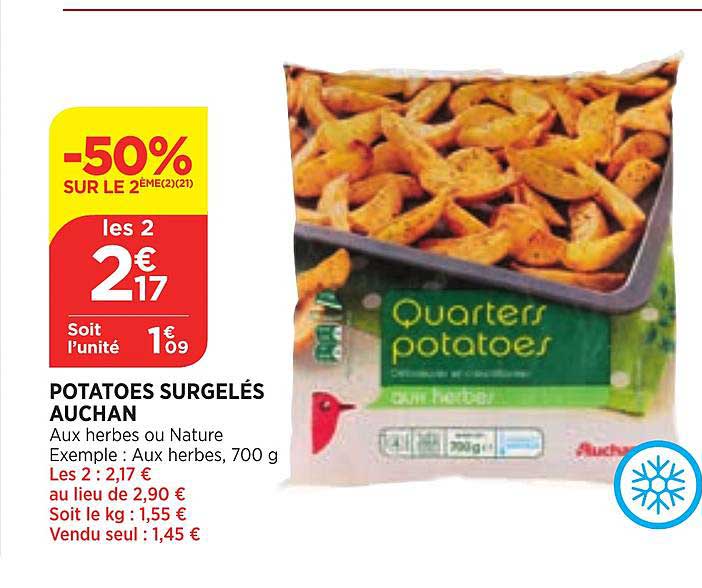 Potatoes Surgelés Auchan