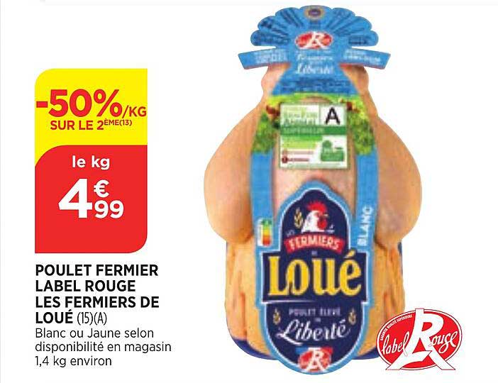Poulet Fermier Label Rouge Les Fermiers De Loué