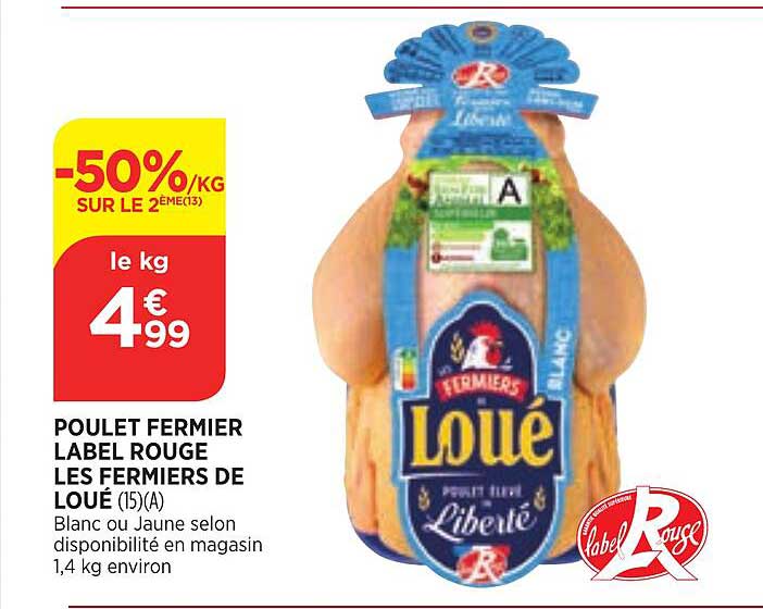 Poulet Fermier Label Rouge Les Fermiers De Loué