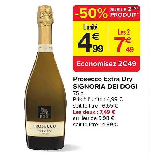 Prosecco Extra Dry Signoria Dei Dogi