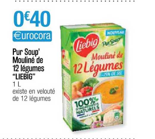 pur soup' mouliné de 12 légumes "liebig"