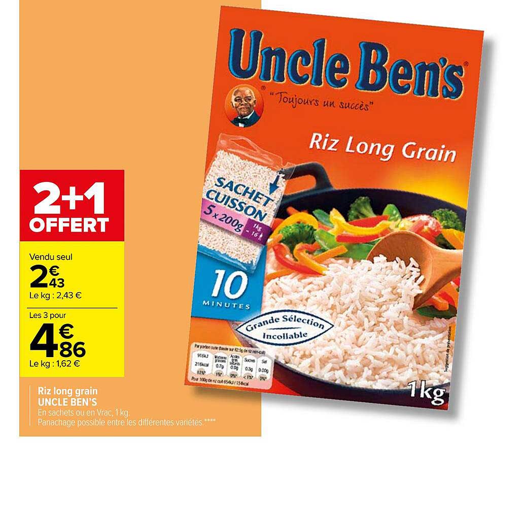 riz long grain uncle ben's