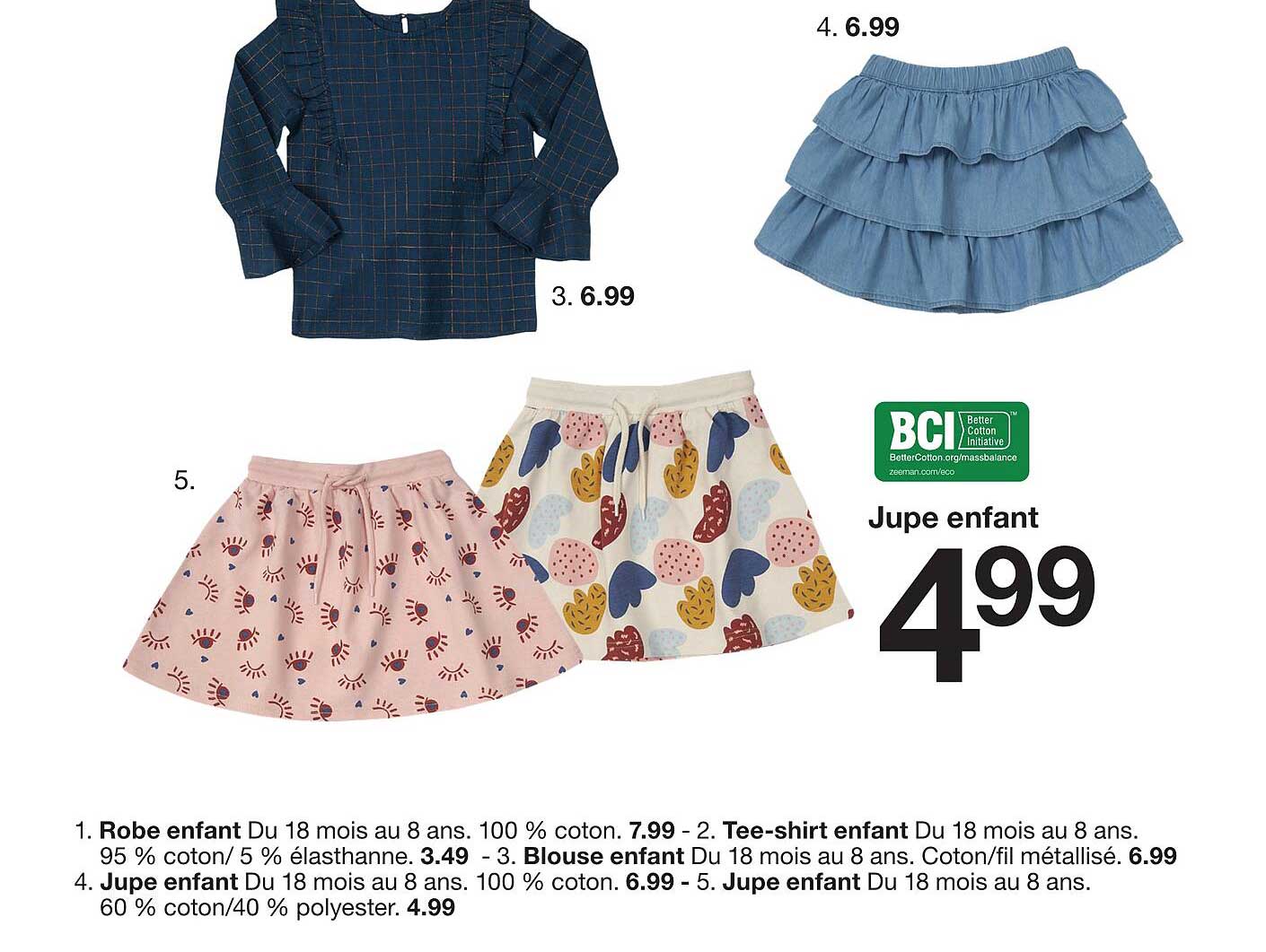 robe enfant, tee-shirt enfant, blouse enfant, jupe enfant