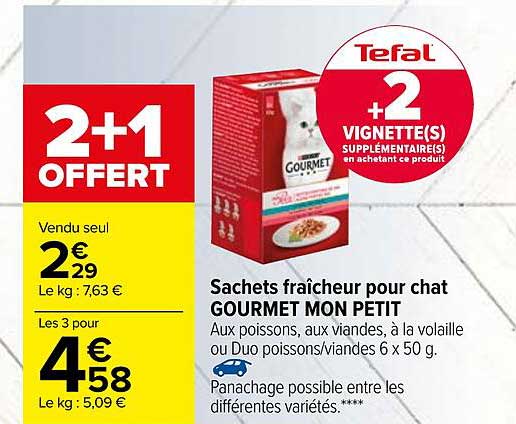 Sachets Fraîcheur Pour Chat Gourmet Mon Petit