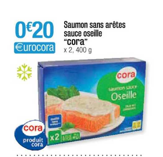 Saumon Sans Arêtes Sauce Oseille "cora"