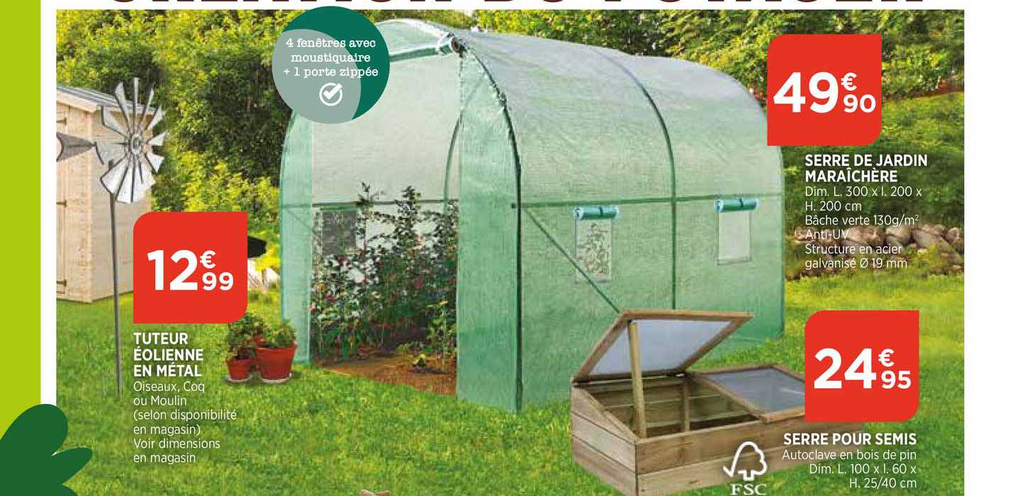 serre de jardin maraîchère, serre pour semis