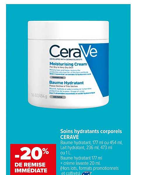 soins hydratants corporels cerave