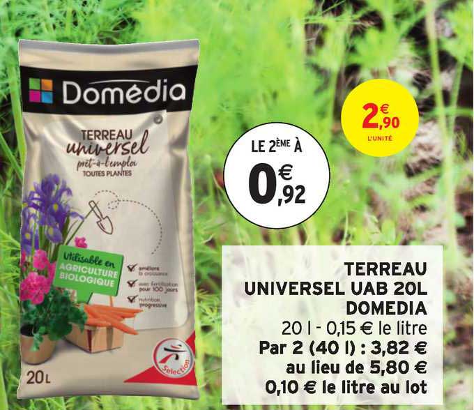 terreau universel uab 20l domedia