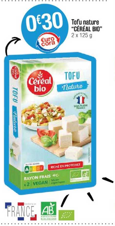 Tofu Nature "céréal Bio"