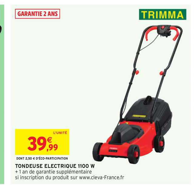 tondeuse électrique 1100w trimma