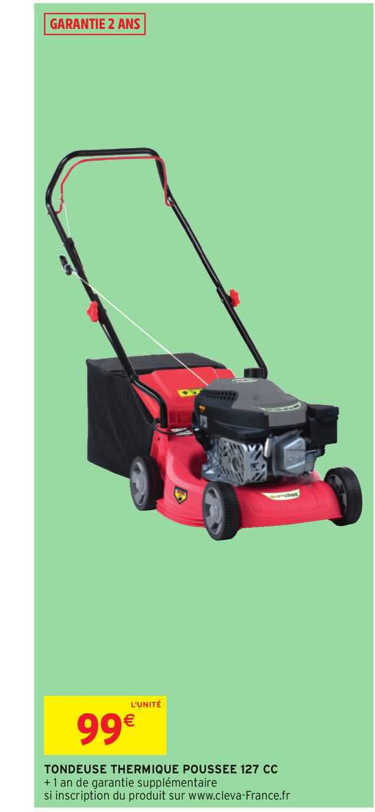 tondeuse thermique poussée 127 cc