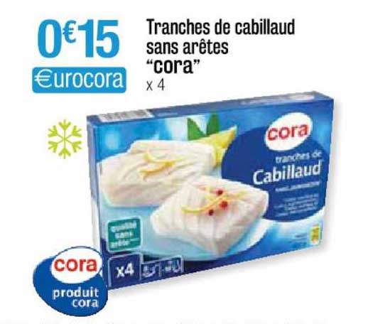 Tranches De Cabillaud Sans Arêtes "cora"