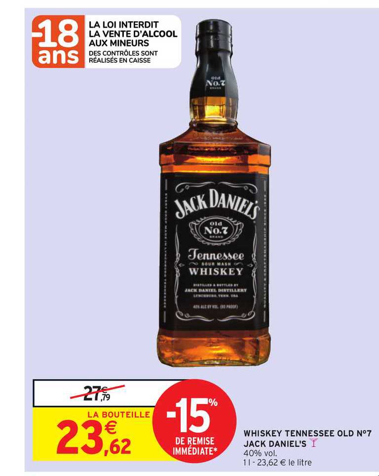 whiskey tennessee old n°7 jack daniel's
