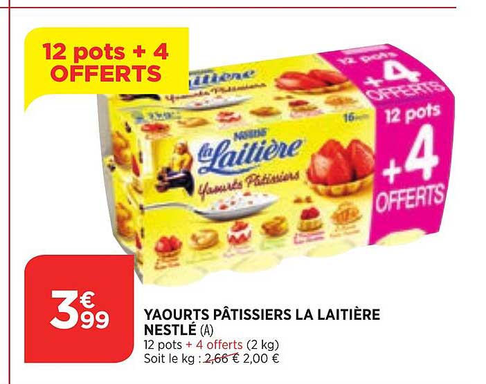 yaourts pâtissiers la laitière nestlé