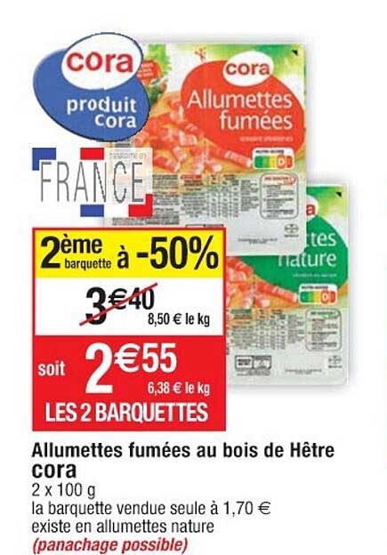 Allumettes Fumées Au Bois De Hêtre Cora