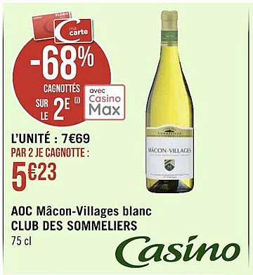 aoc mâcon-villages blanc club des sommeliers