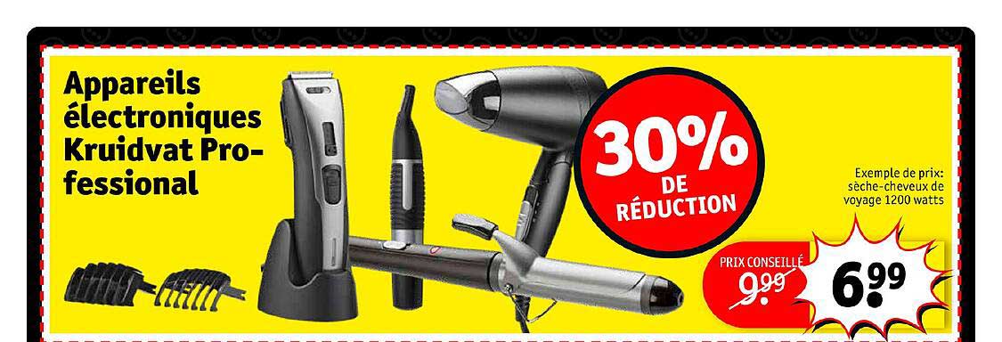 appareils électroniques kruidvat  professional