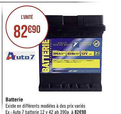 Batterie Auto 7