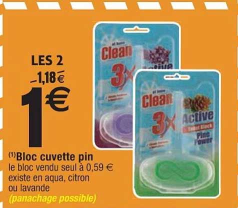 bloc cuvette pin