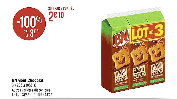 Bn Goût Chocolat