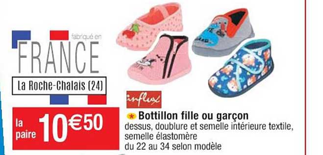 bottillon fille ou garçon influx
