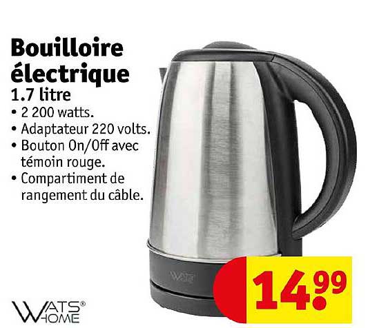boulloire électrique watshome