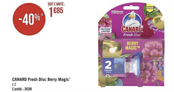 canard fresh disc berry magic