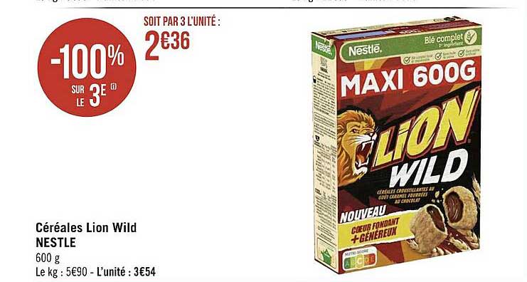 Céréales Lion Wild Nestlé