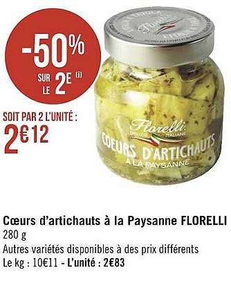 Coeurs D'artichauts à La Paysanne Florelli