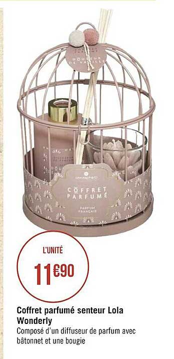 coffret parfumé senteur lola wonderly