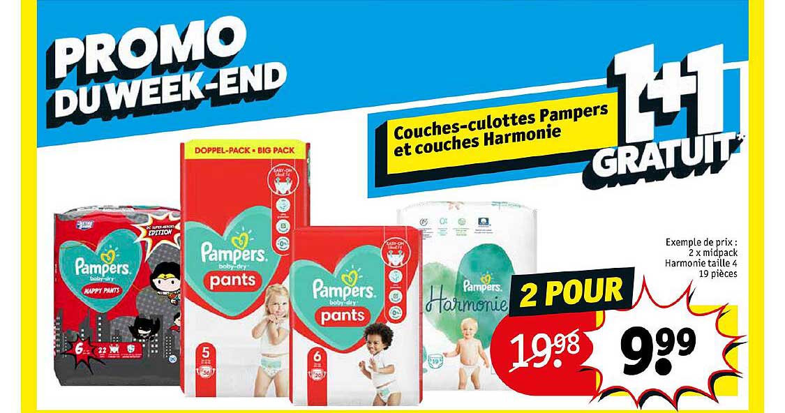 couches-culottes pampers et couches harmonie