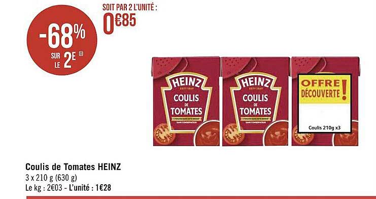 Coulis De Tomates Heinz