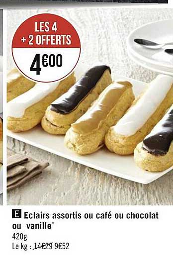 éclairs Ou Café Ou Chocolat Ou Vanille