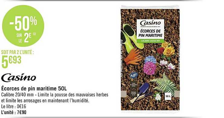 écorces De Pin Maritime 50l Casino