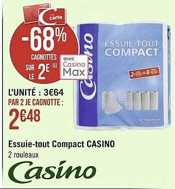 essuie-tout compact casino