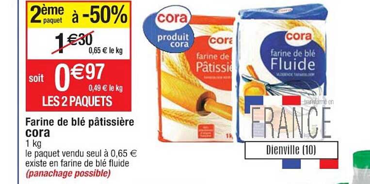 farine de blé pâtissière cora