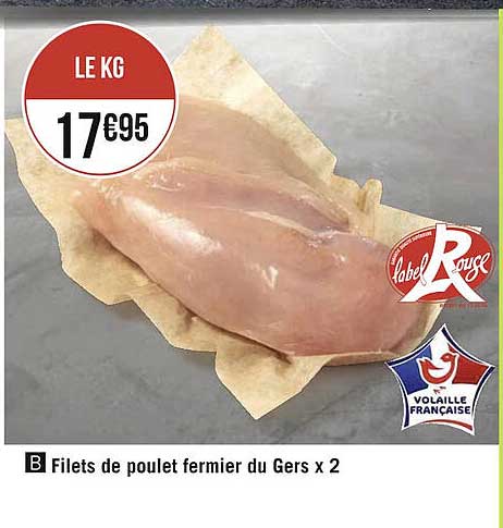 Filets De Poulet Fermier Du Gers X2