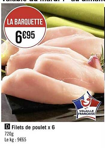 Filets De Poulet X6