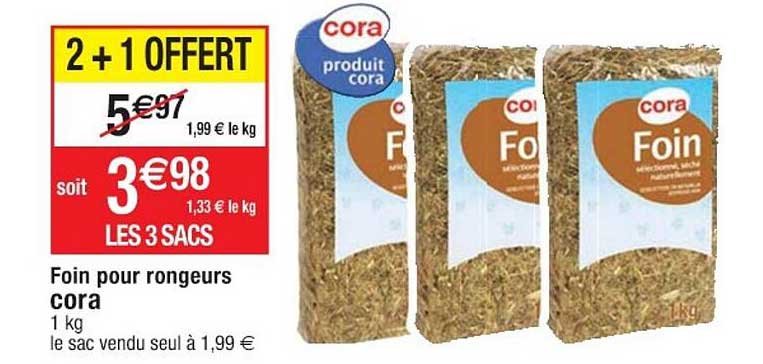 foin pour rongeurs cora