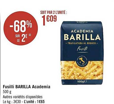 fusili barilla academia