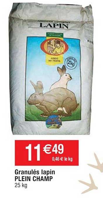 granulés lapin plein champ