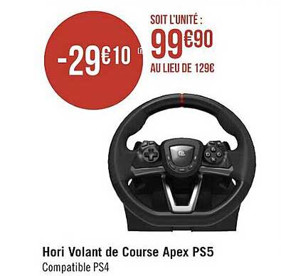 hori volant de course apex ps5