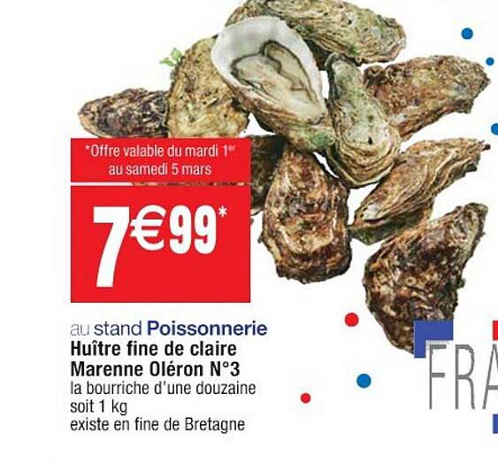 huître fine de claire marenne oléron n°3