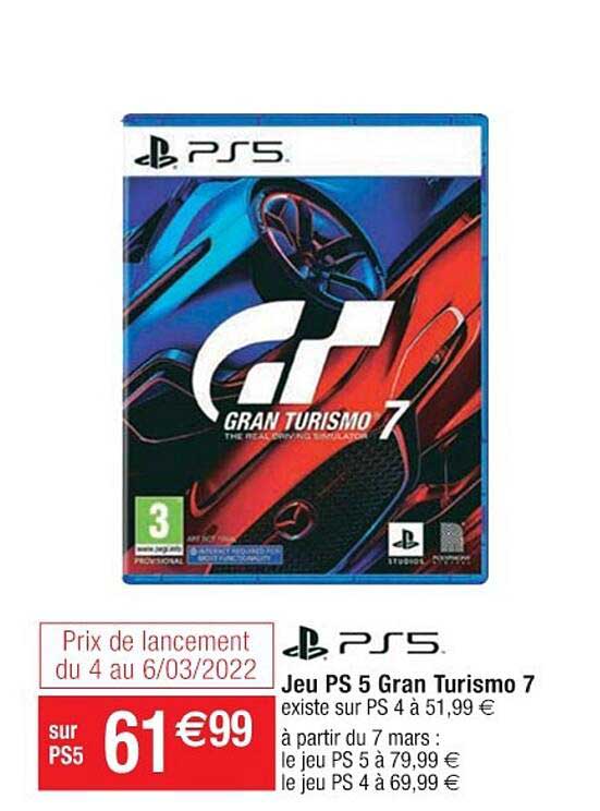 jeu ps 5 gran turismo 7