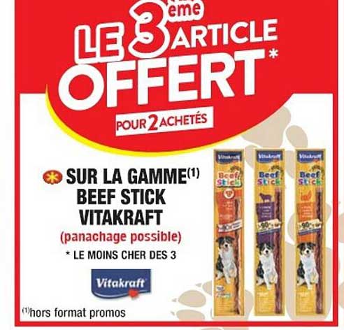 la gamme beef stick vitakraft