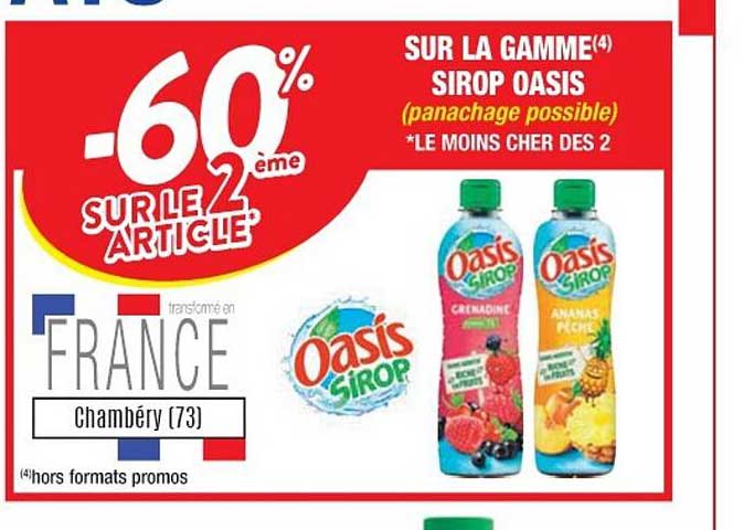 La Gamme Sirop Oasis