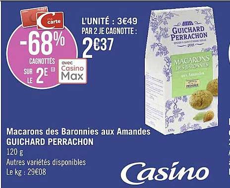 macarons des baronnies aux amandes guichard perrachon